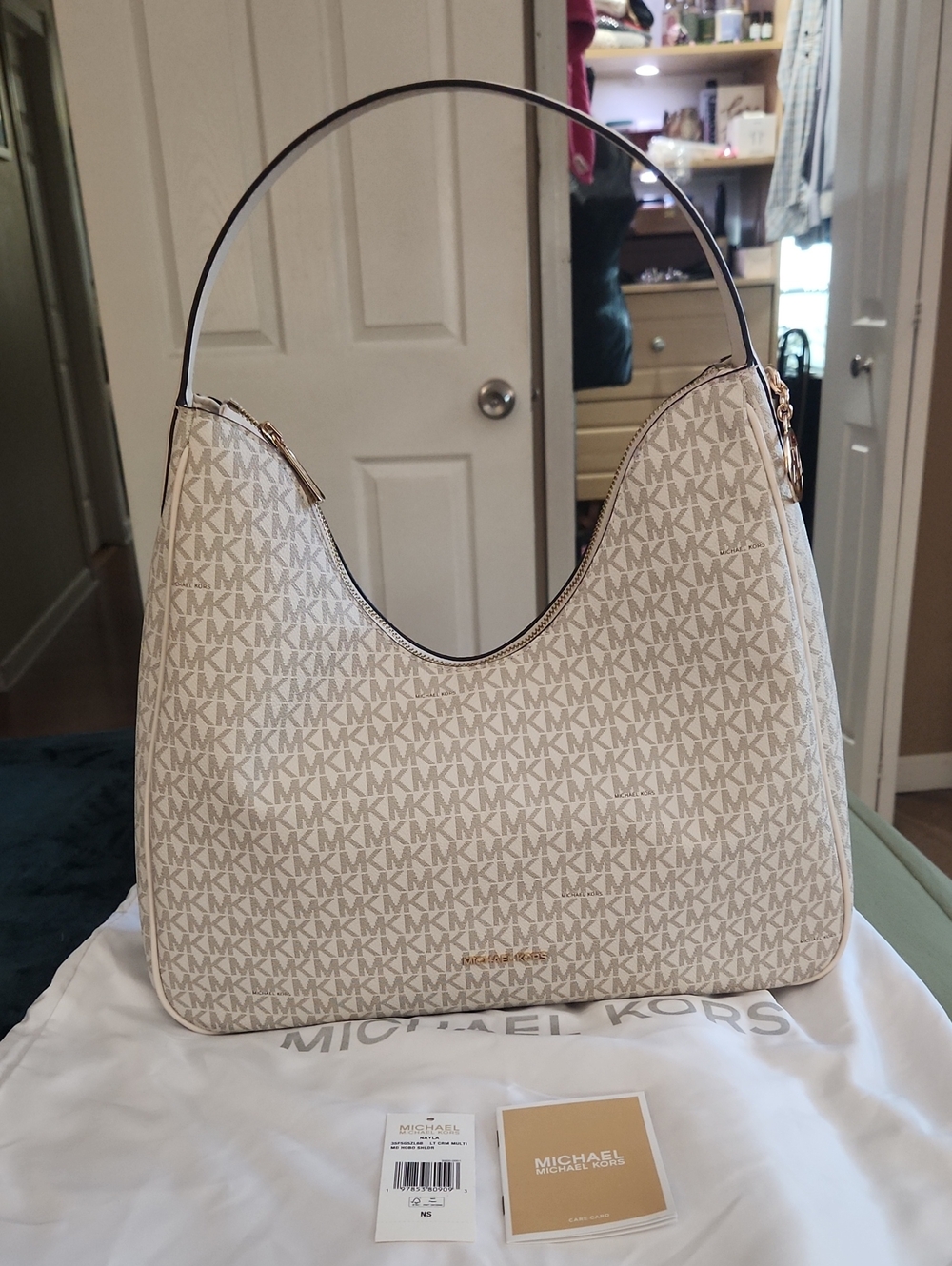 Michael Kors Nayla Multi Medium Hobo Shoulder Bag